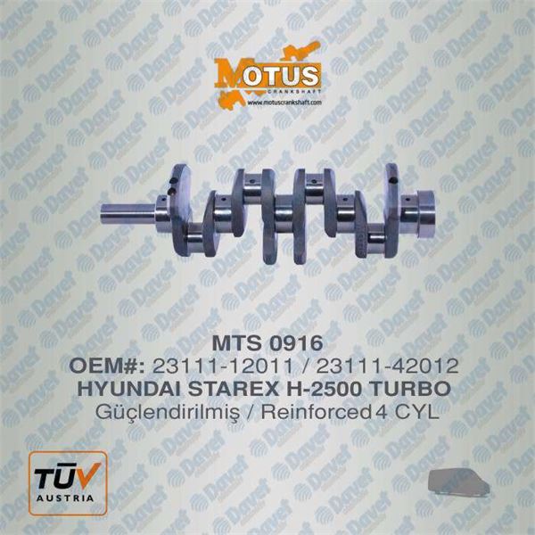 MOTUS 916 Krank Mili H2500 Starex Turbo Guclendirilmis  ####